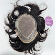 Load image into Gallery viewer, Dolly Pretty 8x10 Inch Toupees for Man Straight Wig Natural Black Color