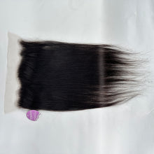 Load image into Gallery viewer, Dolly Pretty Hair Extensions Lace Frontal 20 Inch Natural Black Real Human Hair Extensions Straight Hair