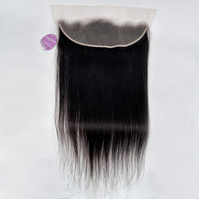 Load image into Gallery viewer, Dolly Pretty Hair Extensions Lace Frontal 20 Inch Natural Black Real Human Hair Extensions Straight Hair