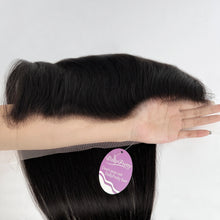 Load image into Gallery viewer, Dolly Pretty Hair Extensions Lace Frontal 20 Inch Natural Black Real Human Hair Extensions Straight Hair