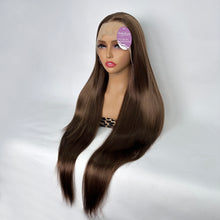 Load image into Gallery viewer, Dolly Pretty Brown False Hair Wig Long Curly Wavy Synthetic Beginners Friendly Heat Resistant Elegant For Daily Use Wigs For Women
