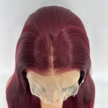 Load image into Gallery viewer, Dolly Pretty 99J False Hair Wig Long Curly Wavy Synthetic Beginners Friendly Heat Resistant Elegant For Daily Use Wigs For Women