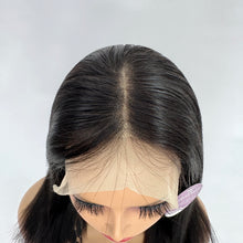 Load image into Gallery viewer, Dolly Pretty Bob Wig 12 Inch 13x4 Lace Front Wigs Human Hair Wigs for Black Women Straight Wig Natural Black Color