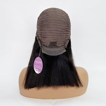 Load image into Gallery viewer, Dolly Pretty Bob Wig 12 Inch 13x4 Lace Front Wigs Human Hair Wigs for Black Women Straight Wig Natural Black Color