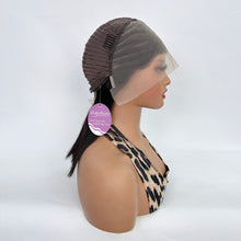 Load image into Gallery viewer, Dolly Pretty Bob Wig 12 Inch 13x4 Lace Front Wigs Human Hair Wigs for Black Women Straight Wig Natural Black Color