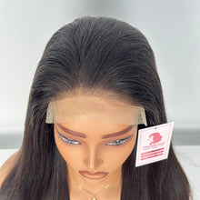 Load image into Gallery viewer, Zhenggirl TP Wig 20 Inch 5x5 Lace Front Wigs Human Hair Wigs for Black Women Straight Wig Natural Black Color