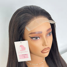 Load image into Gallery viewer, Gorgeoushair TP Wig 20 Inch 5x5 Lace Front Wigs Human Hair Wigs for Black Women Straight Wig Natural Black Color