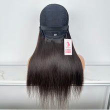 Load image into Gallery viewer, Zhenggirl TP Wig 20 Inch 5x5 Lace Front Wigs Human Hair Wigs for Black Women Straight Wig Natural Black Color