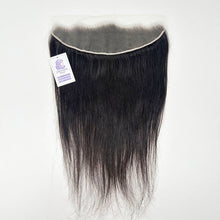 Load image into Gallery viewer, Aevum Hair Hair Extensions Lace Frontal 16 Inch Natural Black Real Human Hair Extensions Straight Hair Wig