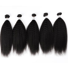 Load image into Gallery viewer, Msmerry Hair Virgin Kinky Straight Human Hair Weave 3 Bundle 12A