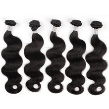 Load image into Gallery viewer, Msmerry Hair Virgin Body Wave Human Hair Weave 3 Bundle 12A