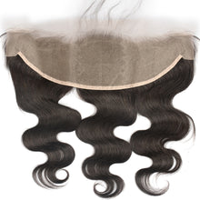 Load image into Gallery viewer, Msmerry Swiss Transparent Lace Body Wave 13*4 Natural Black Hair Frontal