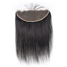 Load image into Gallery viewer, Msmerry Undetectable HD Lace Pre-plucked Straight Wave 13*6 Natural Black Hair Frontal