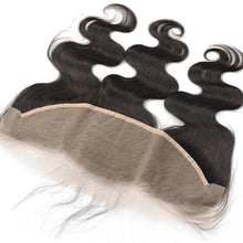Load image into Gallery viewer, Msmerry Swiss Transparent Lace Body Wave 13*4 Natural Black Hair Frontal