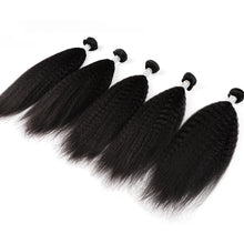 Load image into Gallery viewer, Msmerry Hair Virgin Kinky Straight Human Hair Weave 1 Bundle 12A