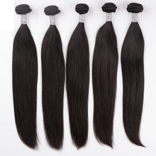 Load image into Gallery viewer, Msmerry Hair Virgin Straight Wave Human Hair Weave 3 Bundle 12A