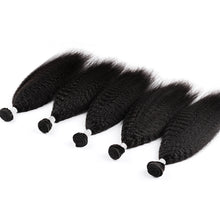 Load image into Gallery viewer, Msmerry Hair Virgin Kinky Straight Human Hair Weave 1 Bundle 12A