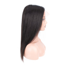 Load image into Gallery viewer, Msmerry Full Lace Wigs for Black Women 100% Virgin Human Hair Pre Plucked with Baby Hair Straight Wave Brazilian Natural Hairline Natural Color 130%-180% Density