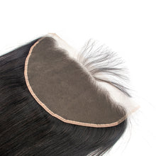Load image into Gallery viewer, Msmerry Undetectable HD Lace Pre-plucked Straight Wave 13*6 Natural Black Hair Frontal