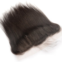 Load image into Gallery viewer, Msmerry Swiss Transparent Lace Straight Wave 13*4 Natural Black Hair Frontal