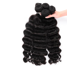 Load image into Gallery viewer, Msmerry Hair Virgin Loose Deep Wave Human Hair Weave 3 Bundle 12A