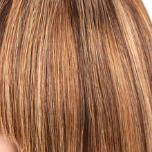 Load image into Gallery viewer, Msmerry Short Bob Wigs for Women Brazilian 100% Virgin Human Hair with Bangs Straight Pre Plucked 4/27 None Lace Front Wig Machine Made 8-14 inch