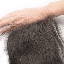 Load image into Gallery viewer, Msmerry Undetectable HD Lace Straight Wave 4*4 HD Lace Natural Black Hair Closure