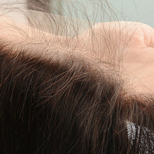 Load image into Gallery viewer, Msmerry Swiss Transparent Lace Straight Wave 13*4 Natural Black Hair Frontal