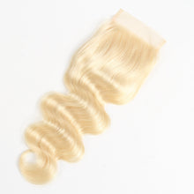 Load image into Gallery viewer, Msmerry Swiss Transparent Lace Body Wave 4*4 613 Hair Closure