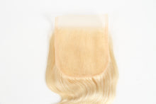 Load image into Gallery viewer, Msmerry Swiss Transparent Lace Body Wave 4*4 613 Hair Closure