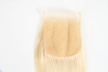 Load image into Gallery viewer, Msmerry Swiss Transparent Lace Straight Wave 4*4 613 Hair Closure
