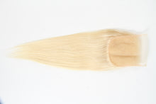 Load image into Gallery viewer, Msmerry Swiss Transparent Lace Straight Wave 4*4 613 Hair Closure