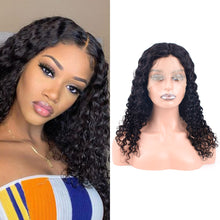Load image into Gallery viewer, Msmerry Lace Front Wigs Pre Plucked Brazilian Hair T Shape Middle Part Deep Wave / Water Wave Human Hair Wigs for Black Women 150% Density