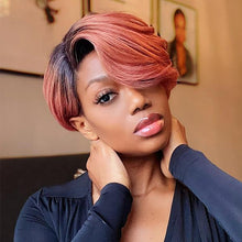 Load image into Gallery viewer, Msmerry Fall Color Pixie Short Cut Wig 8"
