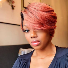 Load image into Gallery viewer, Msmerry Fall Color Pixie Short Cut Wig 8"