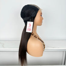 Load image into Gallery viewer, Zhenggirl TP Wig 20 Inch 5x5 Lace Front Wigs Human Hair Wigs for Black Women Straight Wig Natural Black Color
