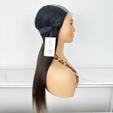 Load image into Gallery viewer, Gorgeoushair TP Wig 20 Inch 5x5 Lace Front Wigs Human Hair Wigs for Black Women Straight Wig Natural Black Color
