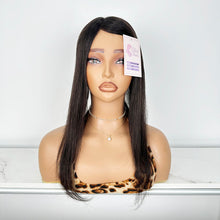 Load image into Gallery viewer, Glorihair  6x6 Inch Toupees for Woman Straight Wig Natural Black Color
