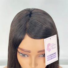 Load image into Gallery viewer, Glorihair  6x6 Inch Toupees for Woman Straight Wig Natural Black Color

