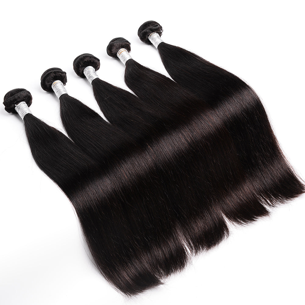 Msmerry Hair Virgin Straight Wave Human Hair Weave 1 Bundle 12A