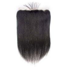 将图片加载到图库查看器，Msmerry Undetectable HD Lace Pre-plucked Straight Wave 13*6 Natural Black Hair Frontal
